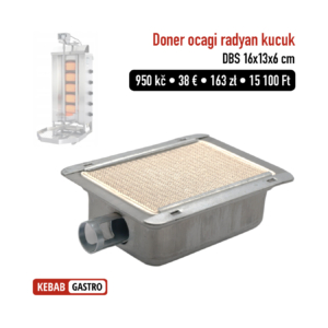 Malý hořák pro kebab gril - plynový